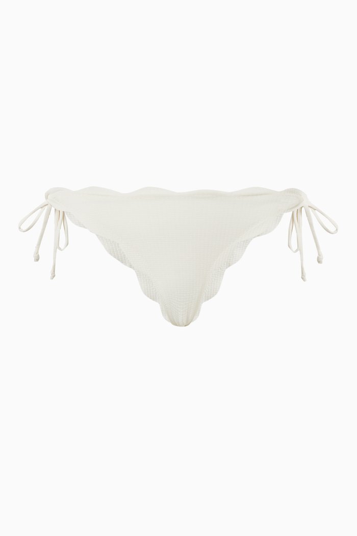 Mott Bikini Bottom in Pre-consumer Recycled Fabric, Neutral