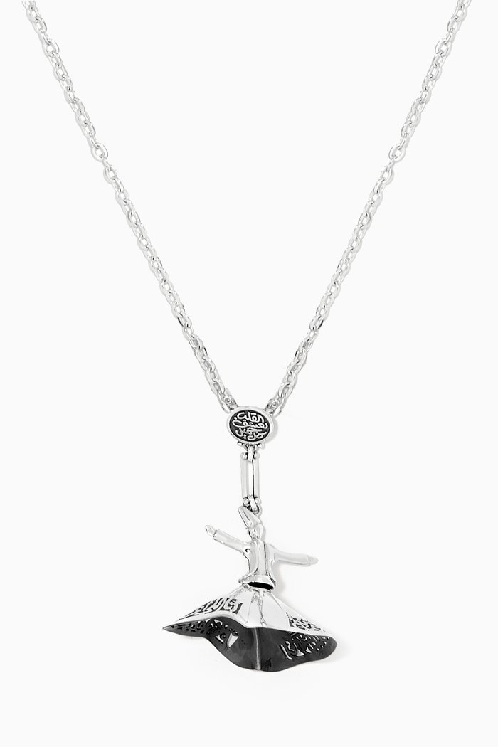 

Tanoura Dancer Pendant Necklace in Silver