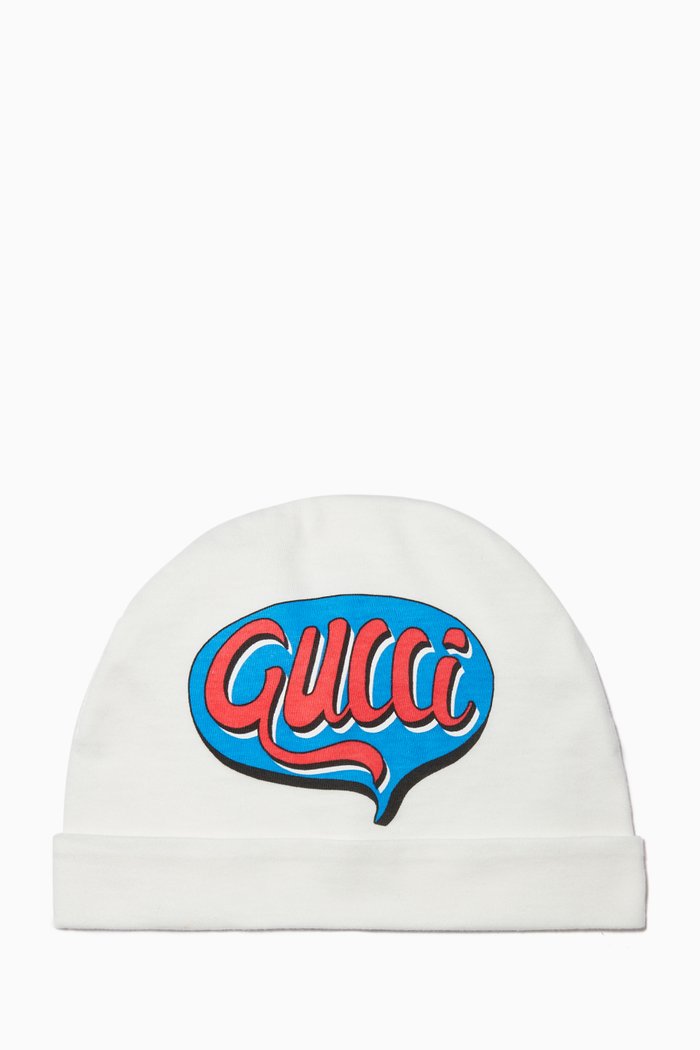 

Gucci Comics Hat in Cotton, White