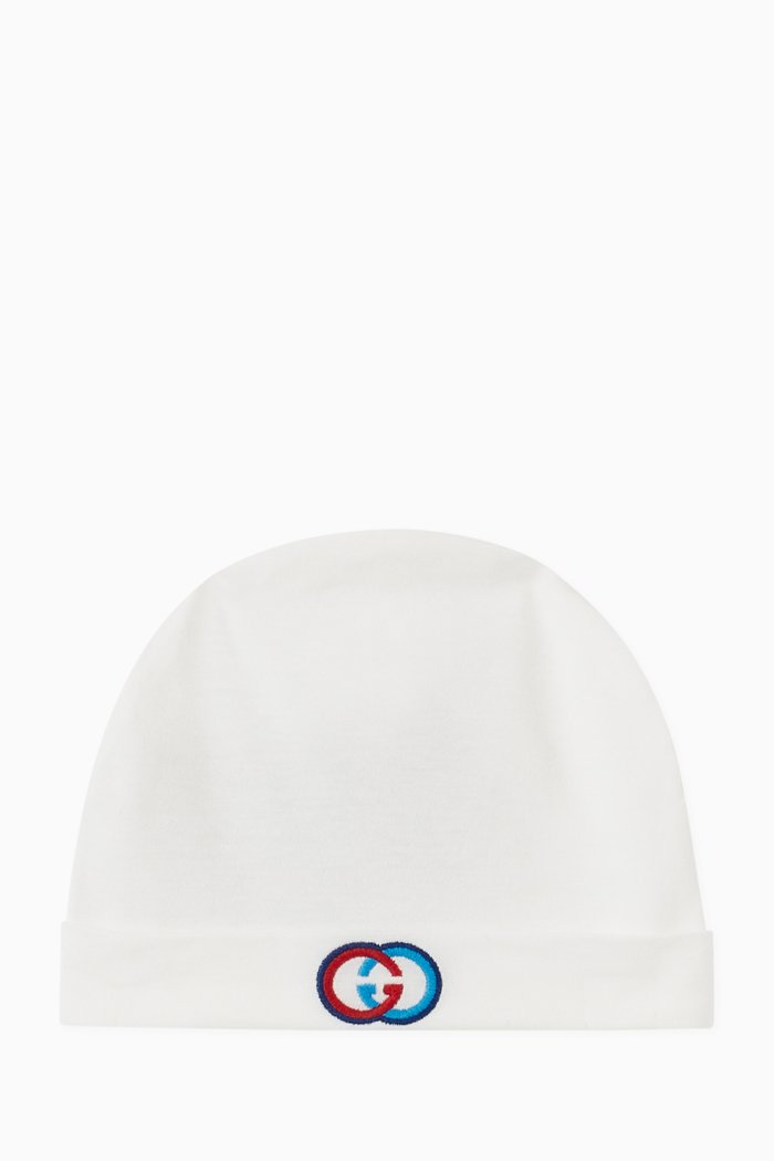 

Interlocking G Hat in Cotton, White
