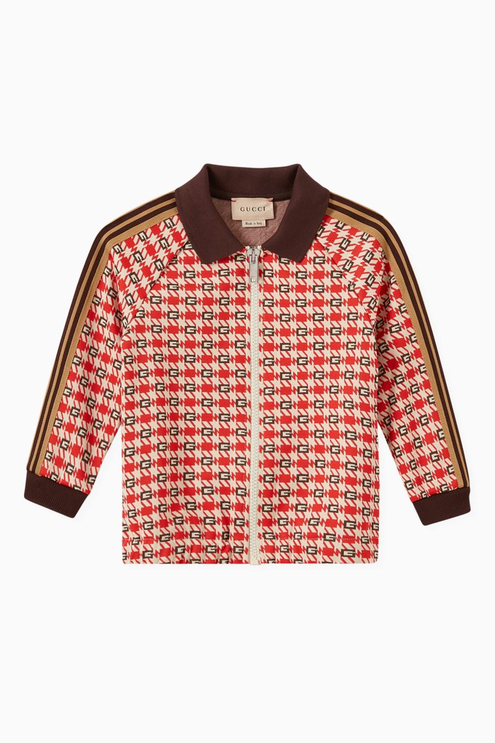 

Zip-up Jacket in G Geometric Jacquard, Multicolour