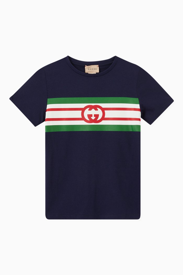 

Interlocking G T-shirt in Cotton, Blue