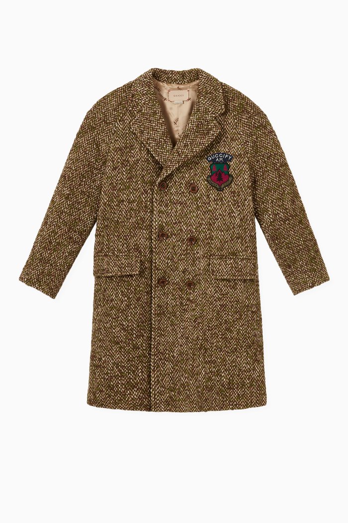 

Coat in Tick Knit, Green