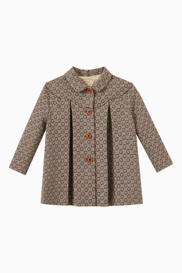 

Coat in G Jacquard Wool, Grey
