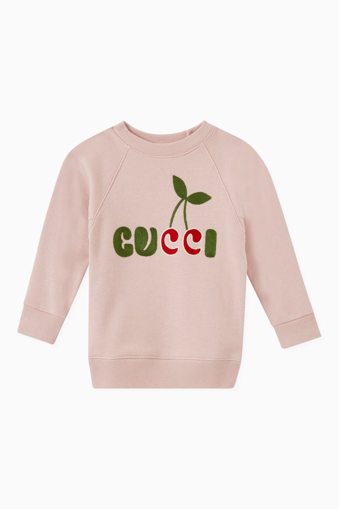 

Gucci Cherry Sweatshirt in Cotton, Pink