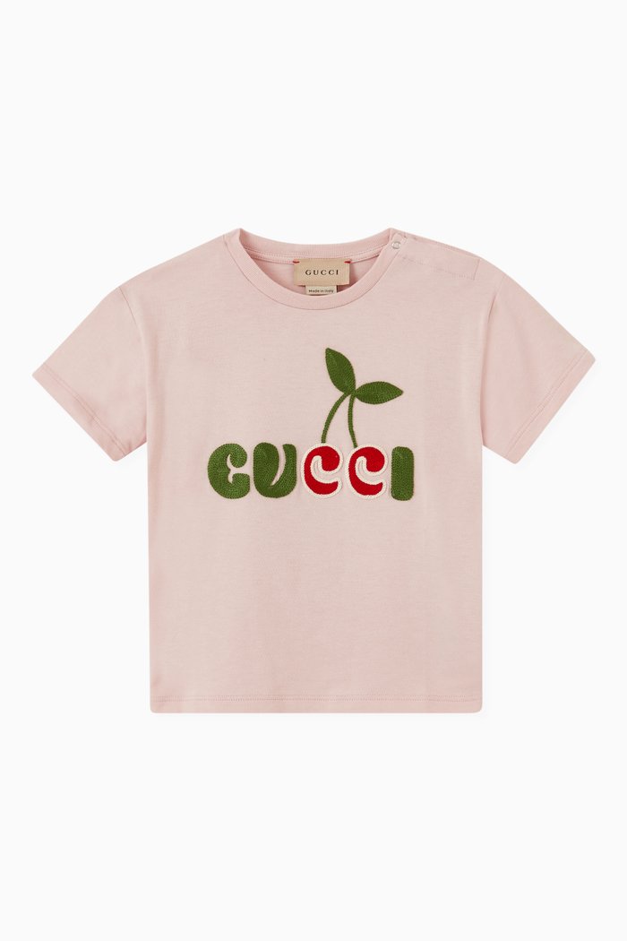 

Gucci Cherry T-shirt in Cotton, Pink