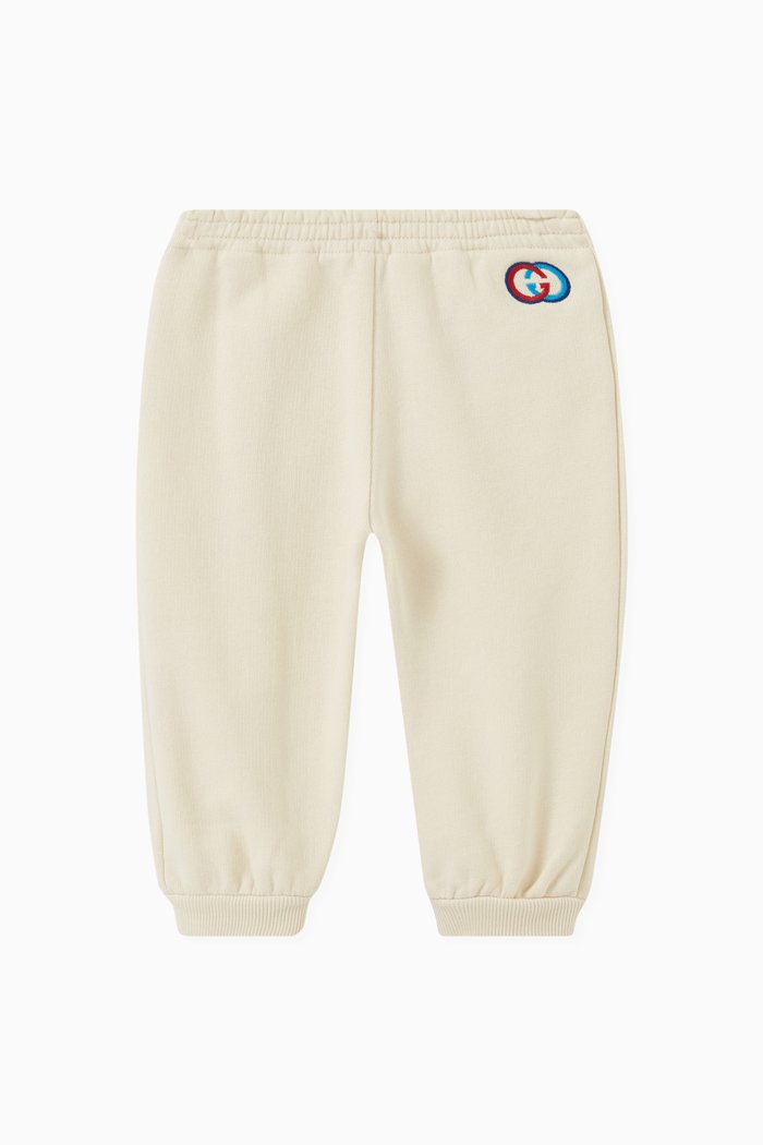 

Interlocking G Jogging Pants in Cotton, White