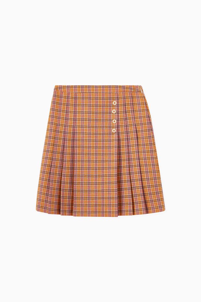 

Skirt in Check Thick Knit, Multicolour