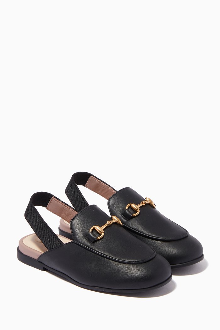 

Princetown Slippers in Leather, Black