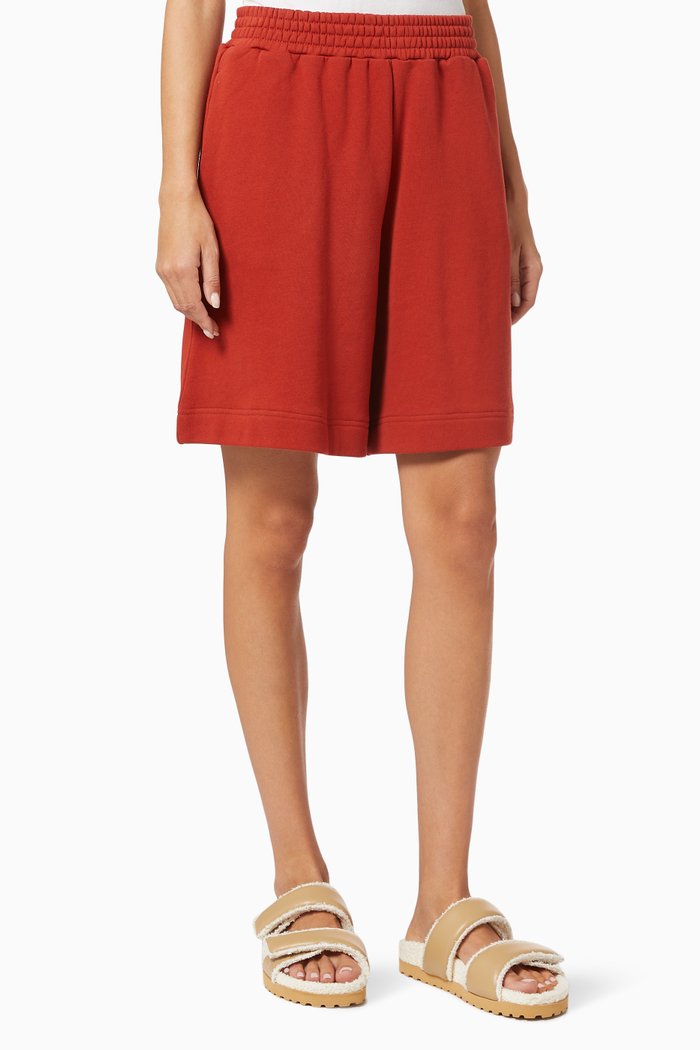 

Loopback Skate Sweat Shorts in Organic Cotton, Red