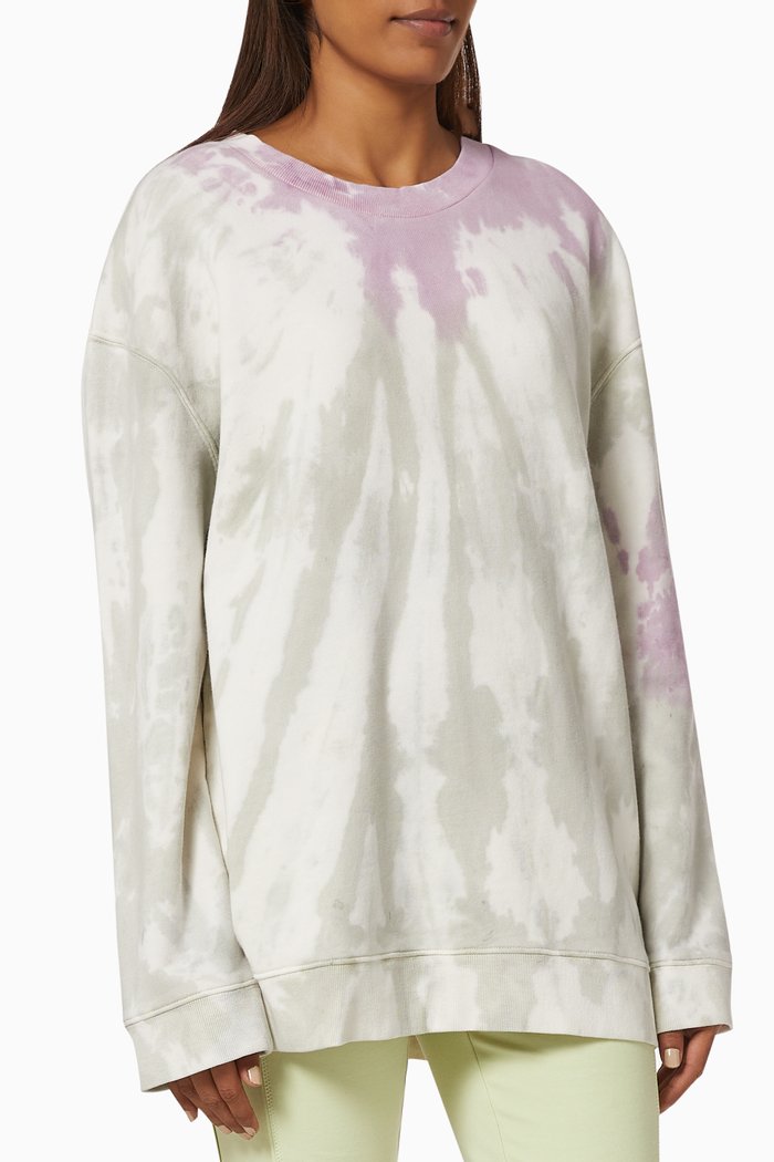

Loopback Long Line Sweatshirt in Organic Cotton, Multicolour