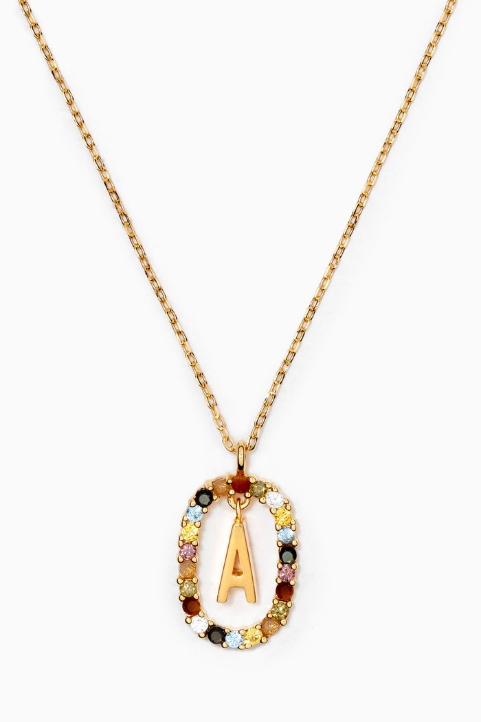 

Letter Necklace in 18kt Gold-plated Sterling Silver