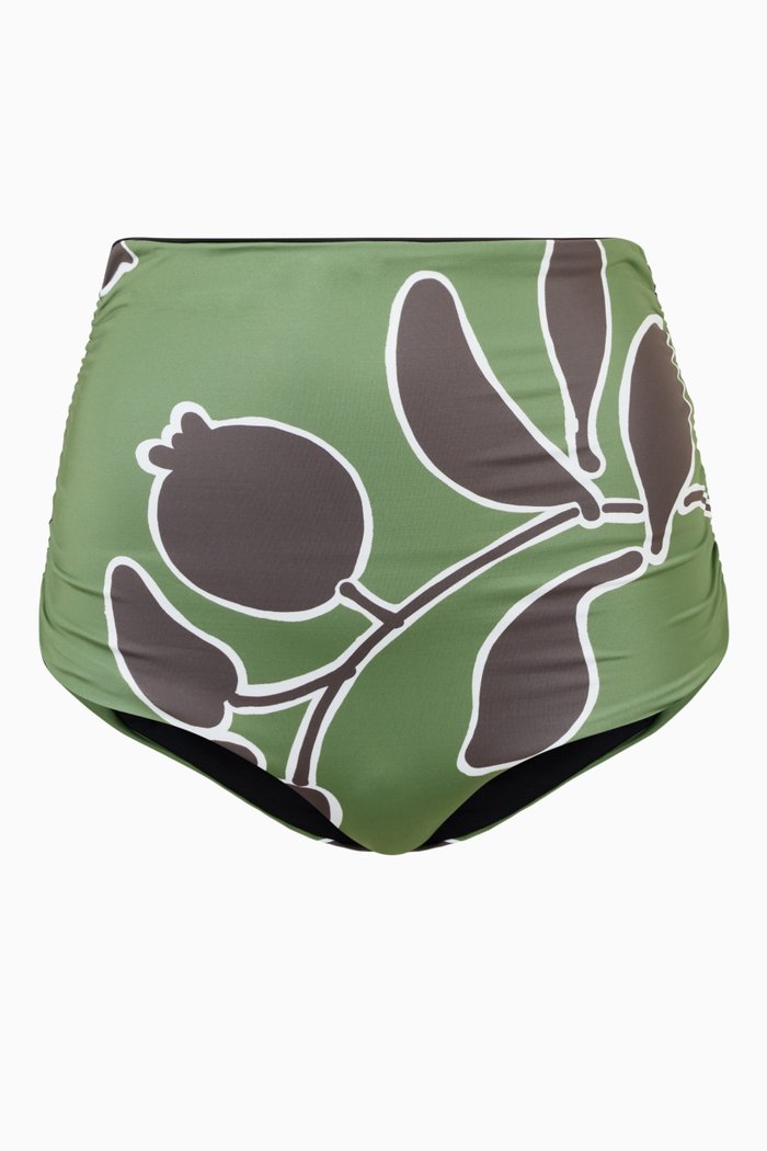 

Victoria Vintage Reversible Bikini Bottoms, Green