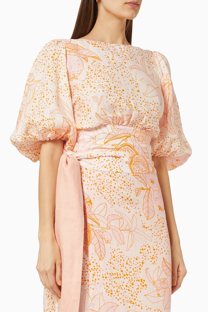 

Bowie Top in Linen, Orange