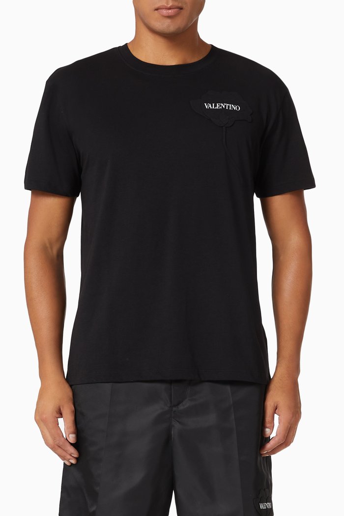 

Garden T-shirt in Cotton, Black