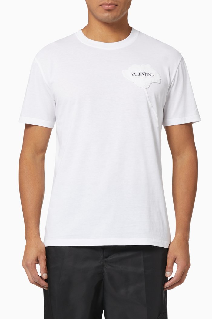 Garden T-shirt in Cotton, White