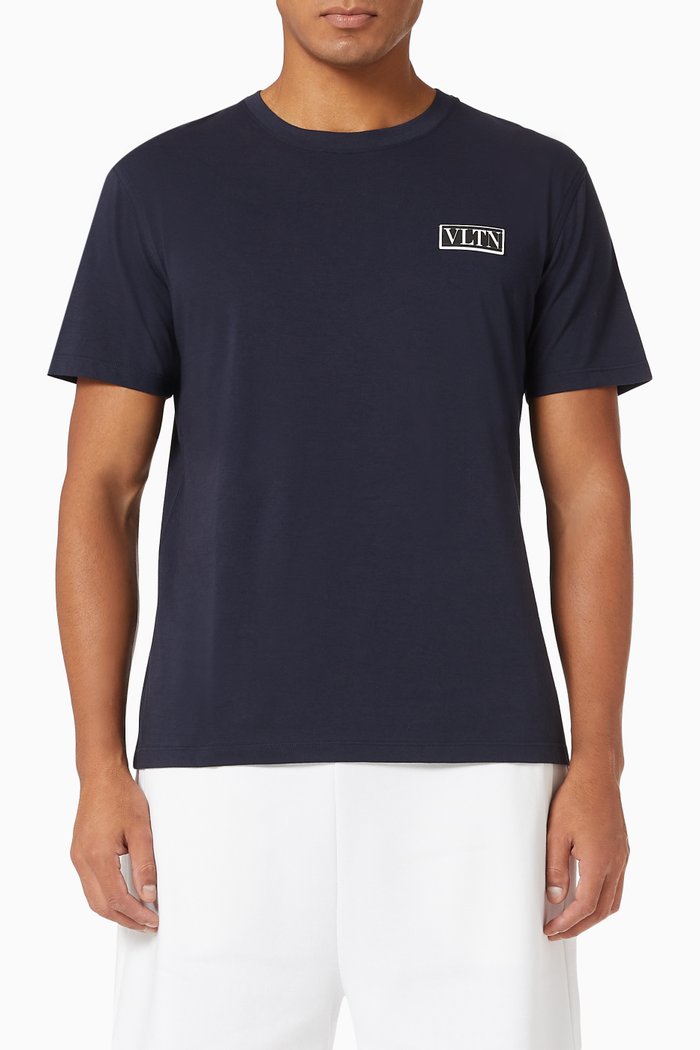 

VLTN TAG T-shirt in Cotton, Blue
