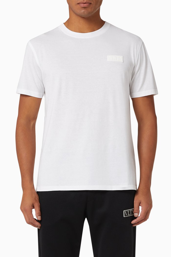 

VLTN TAG T-shirt in Cotton, White