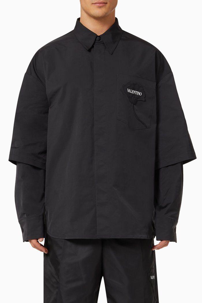 

Garden Shirt in Nylon, Black
