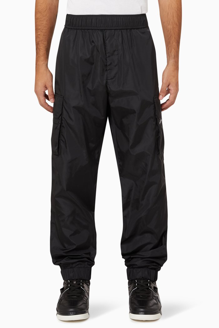

VLTN Cargo Pants in Nylon, Black
