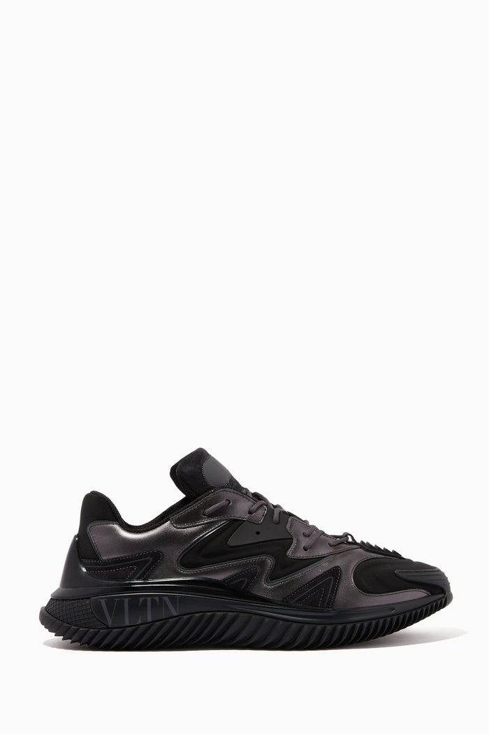 

Wade Runner Sneakers in Neoprene & Fabric, Black