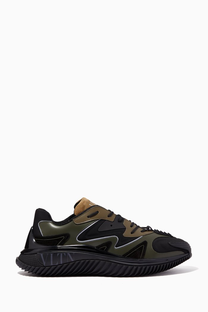 

Wade Runner Sneakers in Neoprene & Fabric, Neutral