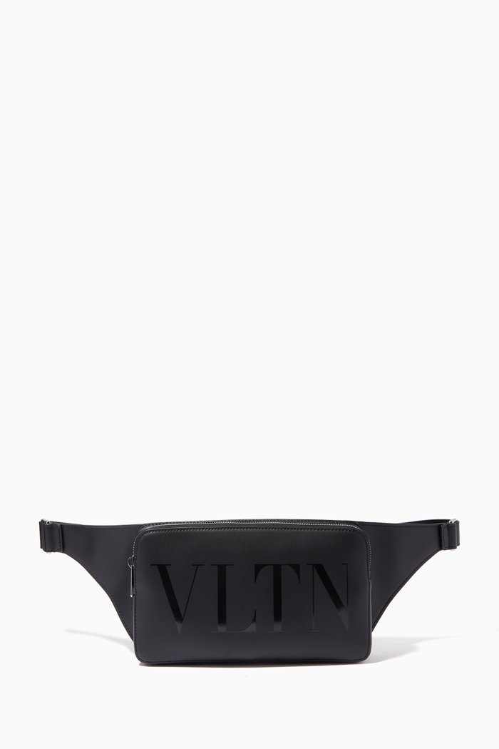 

Valentino Garavani VLTN Belt Bag in Calfskin, Black