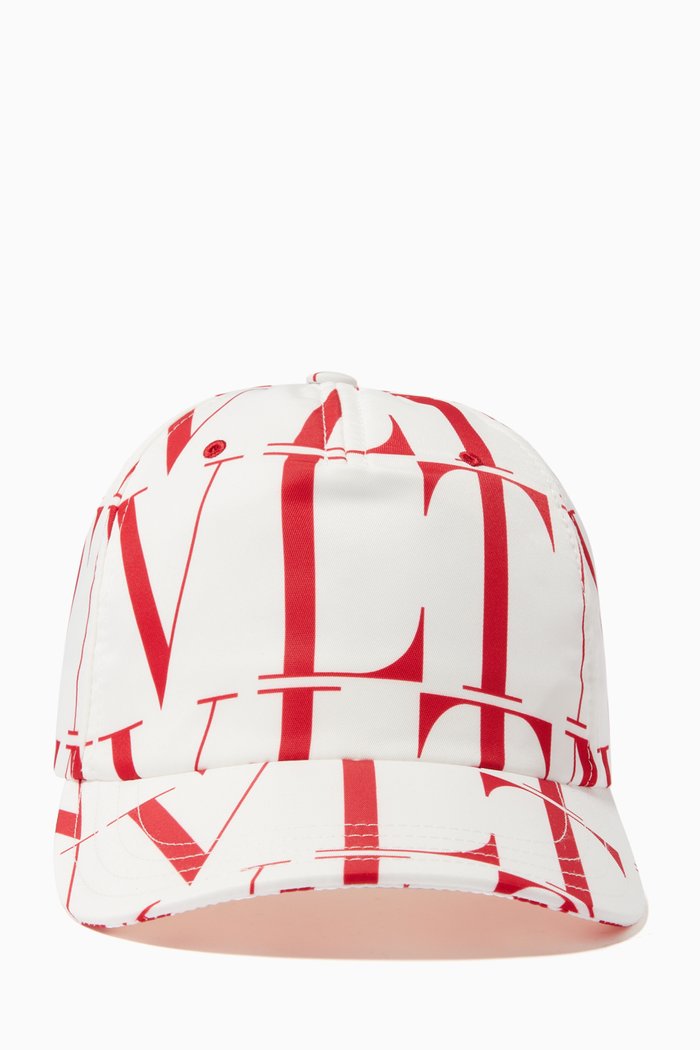 Valentino Garavani VLTN TIMES Baseball Cap in Nylon, White