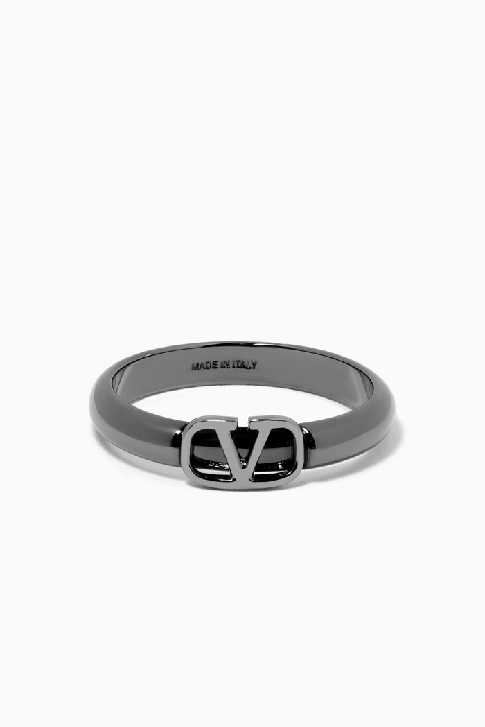VLOGO Signature Ring, Black