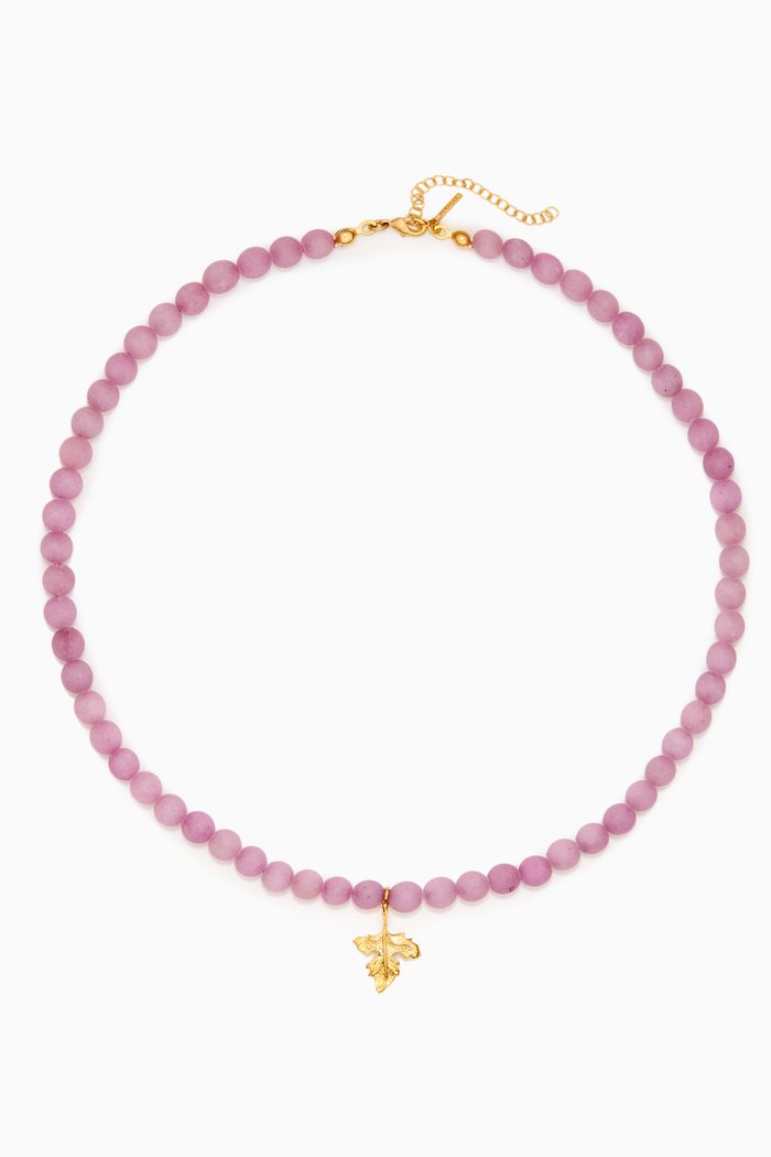 

Gloria Choker in 24kt Gold-Plated Bronze, Purple