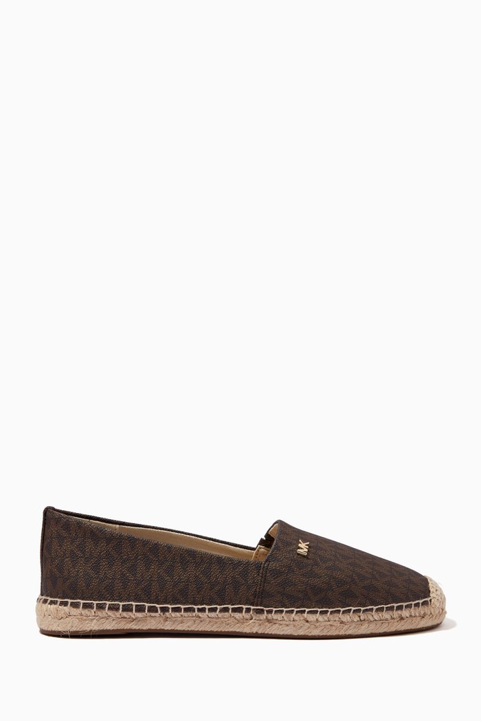 

Kendrick Espadrilles in Logo Canvas, Brown