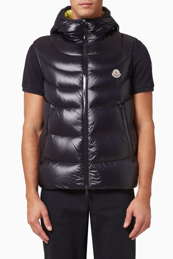 

Demy Gilet in Micro Ripstop Nylon, Blue