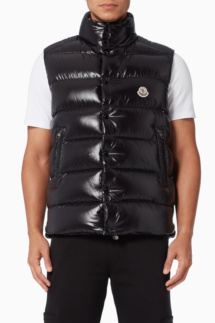 

Tibb Quilted Vest in Nylon, Black
