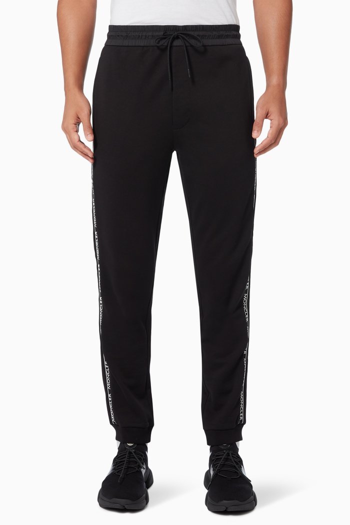 

Logo Band Sweatpants in Cotton, Black