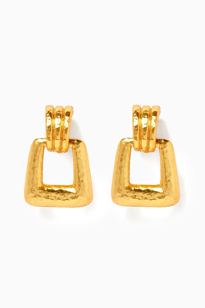 

Bianca Clip Earrings in 24kt Gold Plating