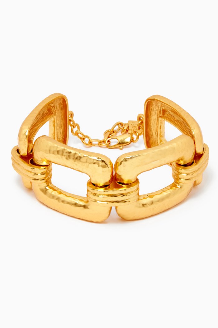 

Wendy Chunky Bracelet in 24kt Gold Plating