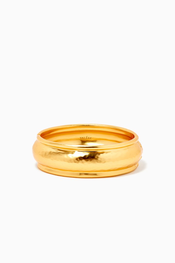 

Stacy Bangle in 24kt Gold Plating
