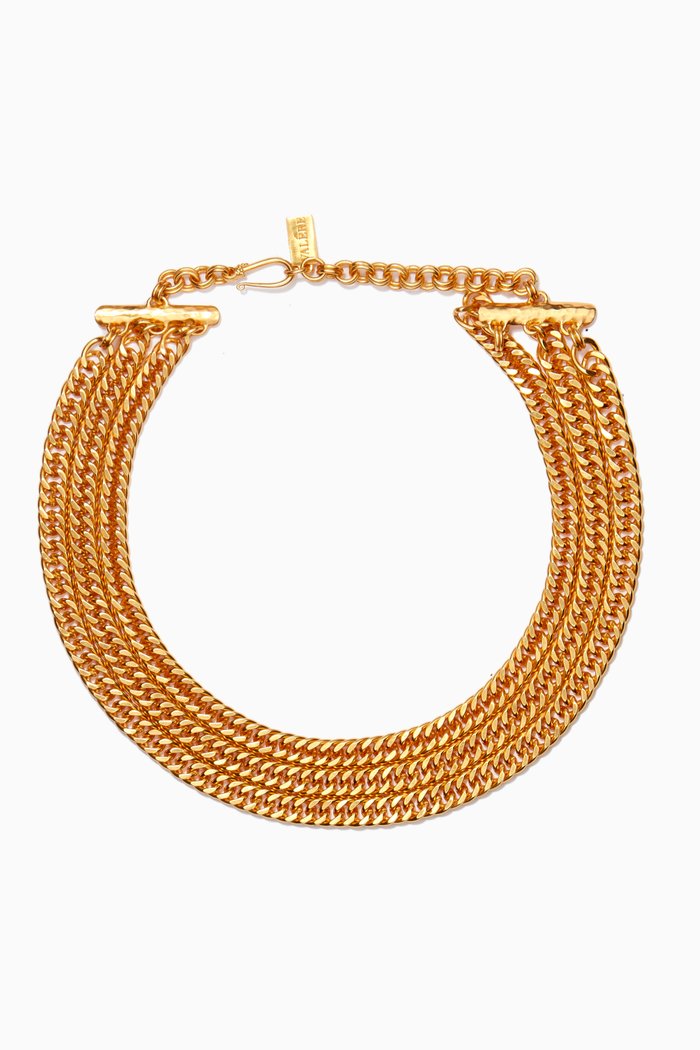 

Kendra Multi Chain Necklace in 24kt Gold Plating