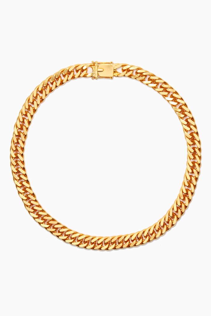 

Bianca Cuban Chain Necklace in 24kt Gold Plating