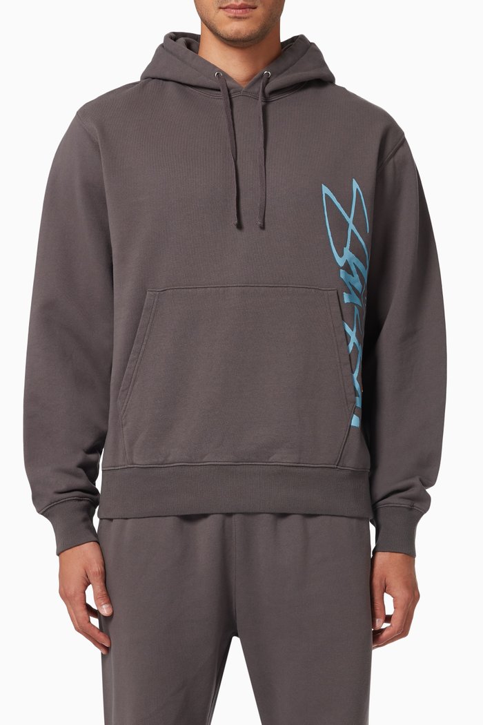 

Smooth Stock Hoodie in Cotton Fleece, Black