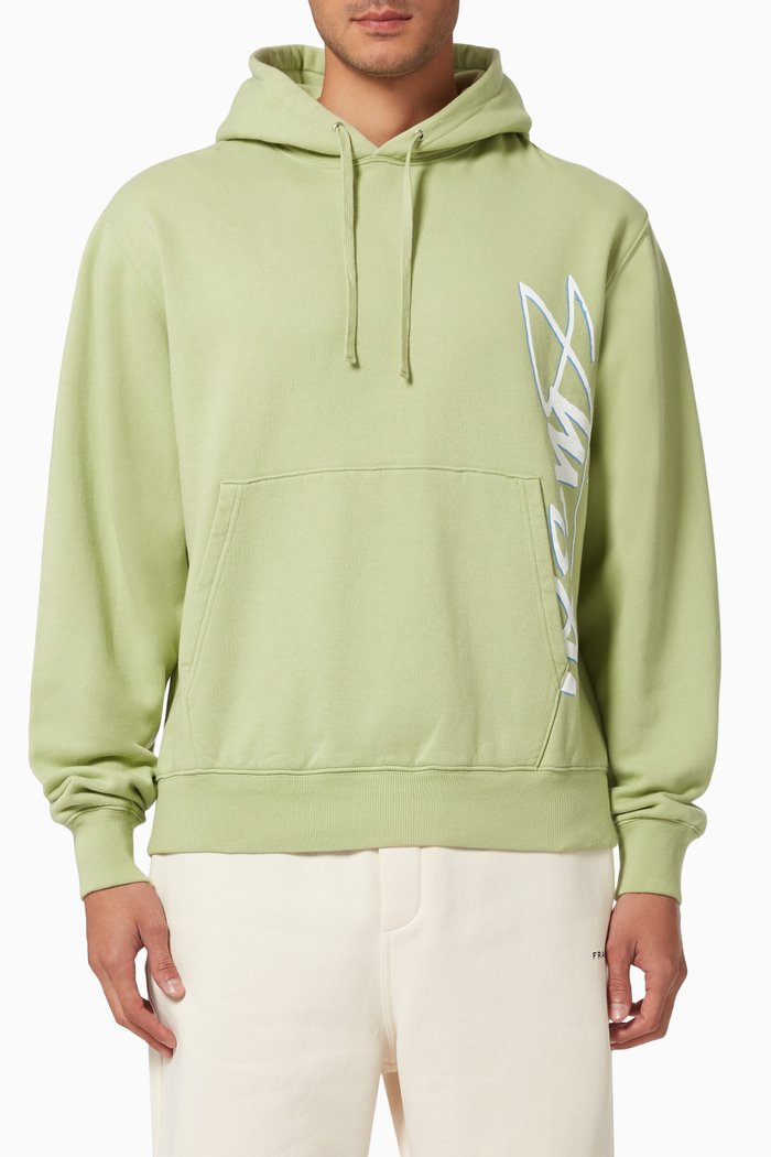 

Smooth Stock Hoodie in Cotton Fleece, Green
