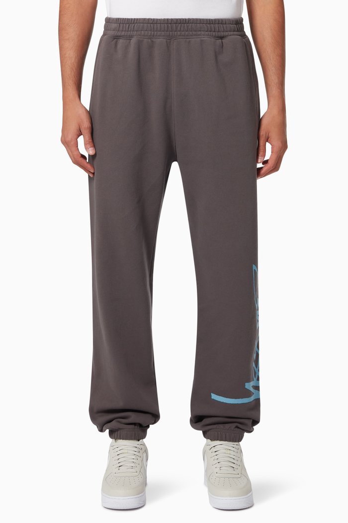

Smooth Stock Sweatpants in Cotton Fleece, Black