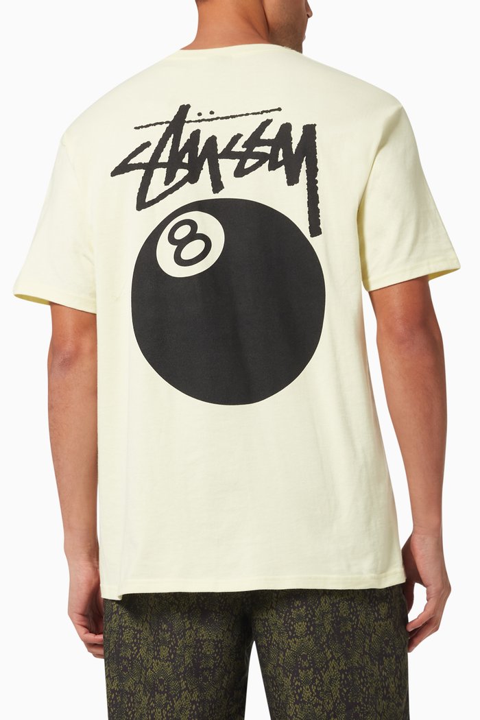 8 Ball T-shirt in Cotton Jersey, Yellow