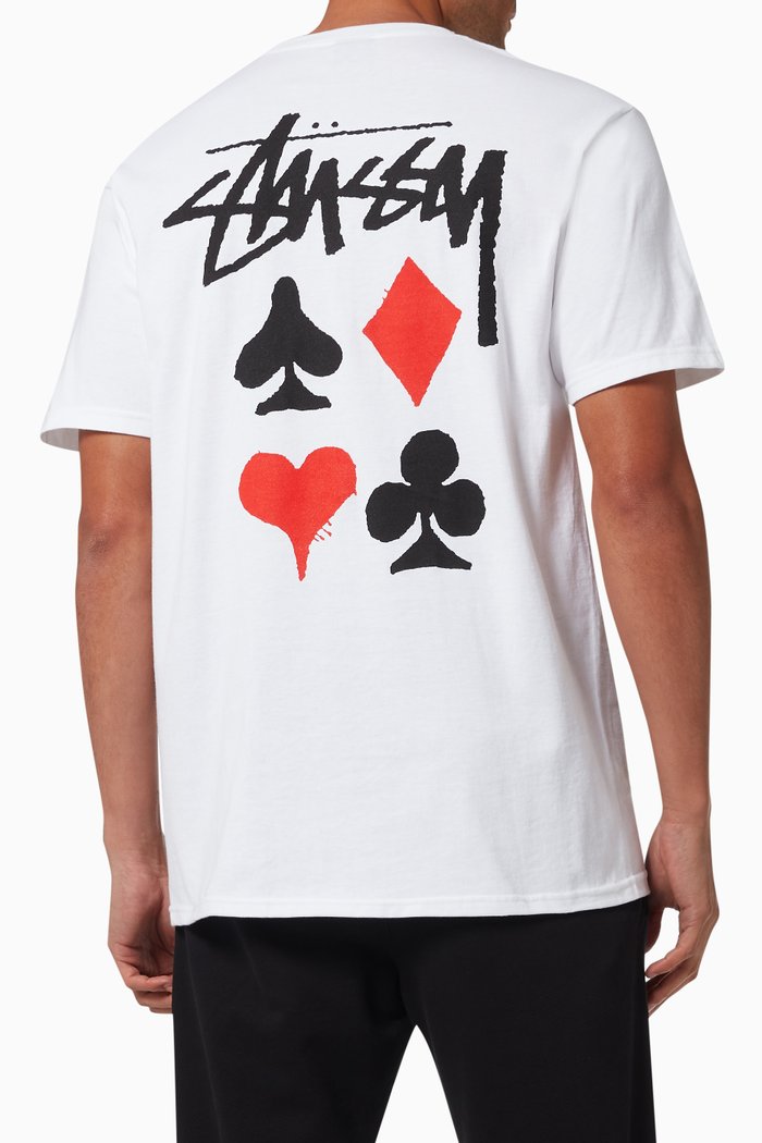 

Full Deck 2 T-shirt in Cotton Jersey, White