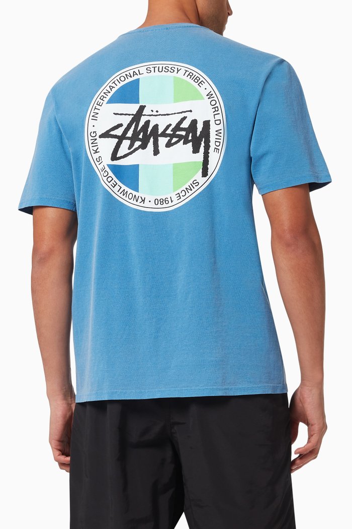 

Classic Dot T-shirt in Dyed Cotton Jersey, Blue