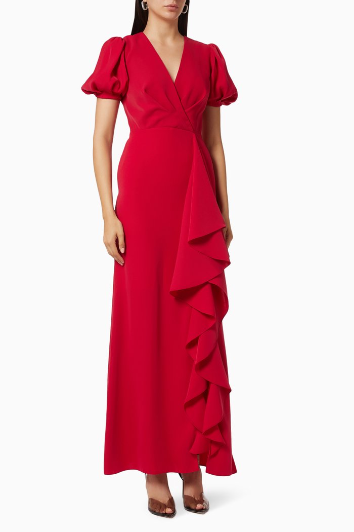 

Mila Ruffle Gown, Pink