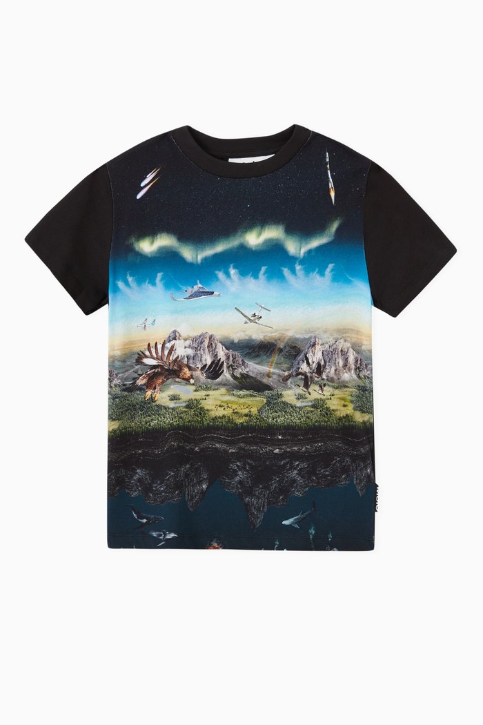 

Road T-shirt in Organic Cotton, Black