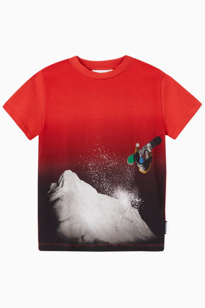 

Road T-shirt in Organic Cotton, Red