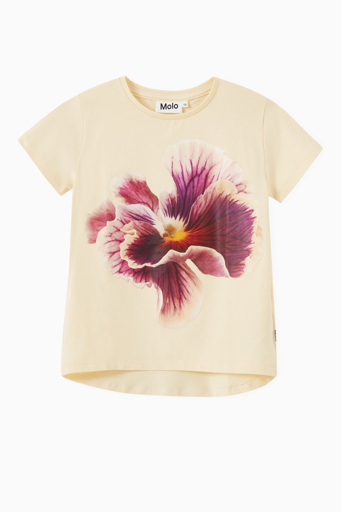 

Risha T-shirt in Organic Cotton Blend, Yellow