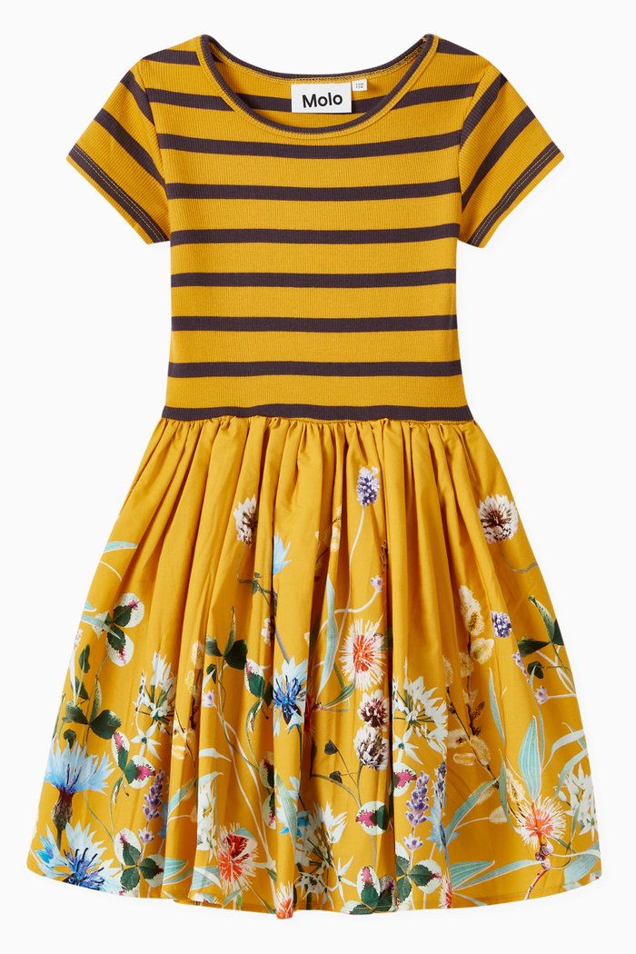 

Cissa Dress in Organic Cotton, Yellow
